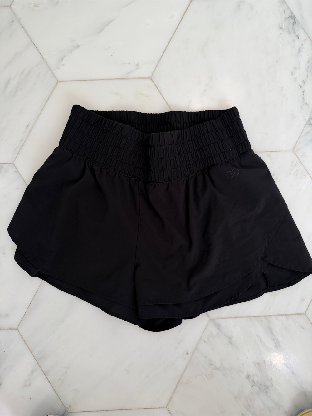 Black Women's Calia Athletic Shorts - High Waist Performance
